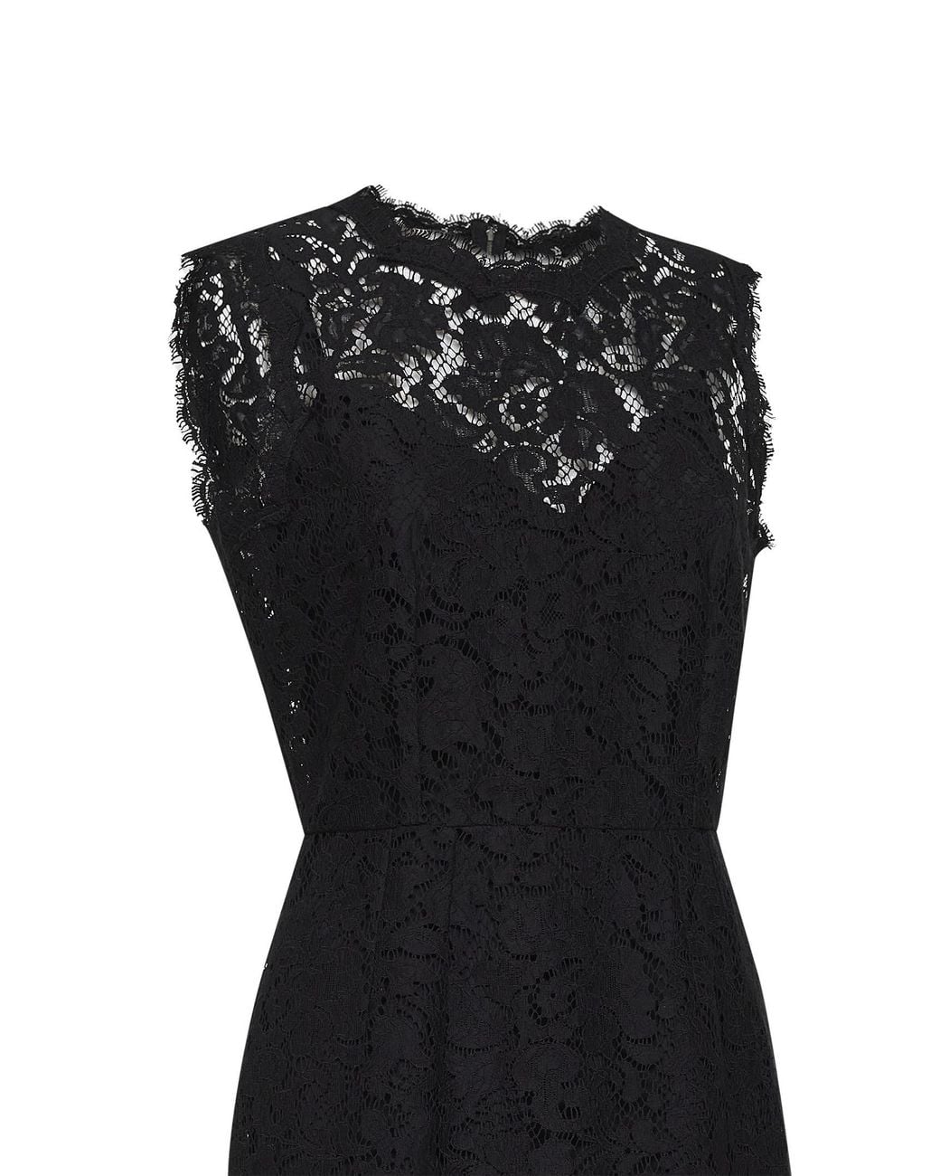 Dolce & Gabbana Black Lace Midi Dress