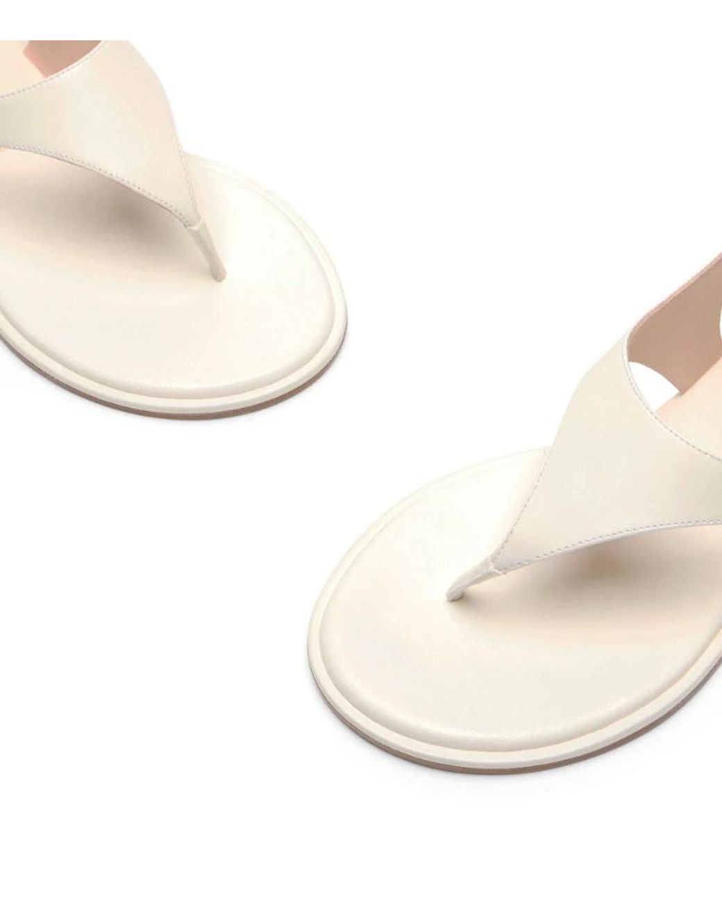 Stuart Weitzman White Marley Sandal