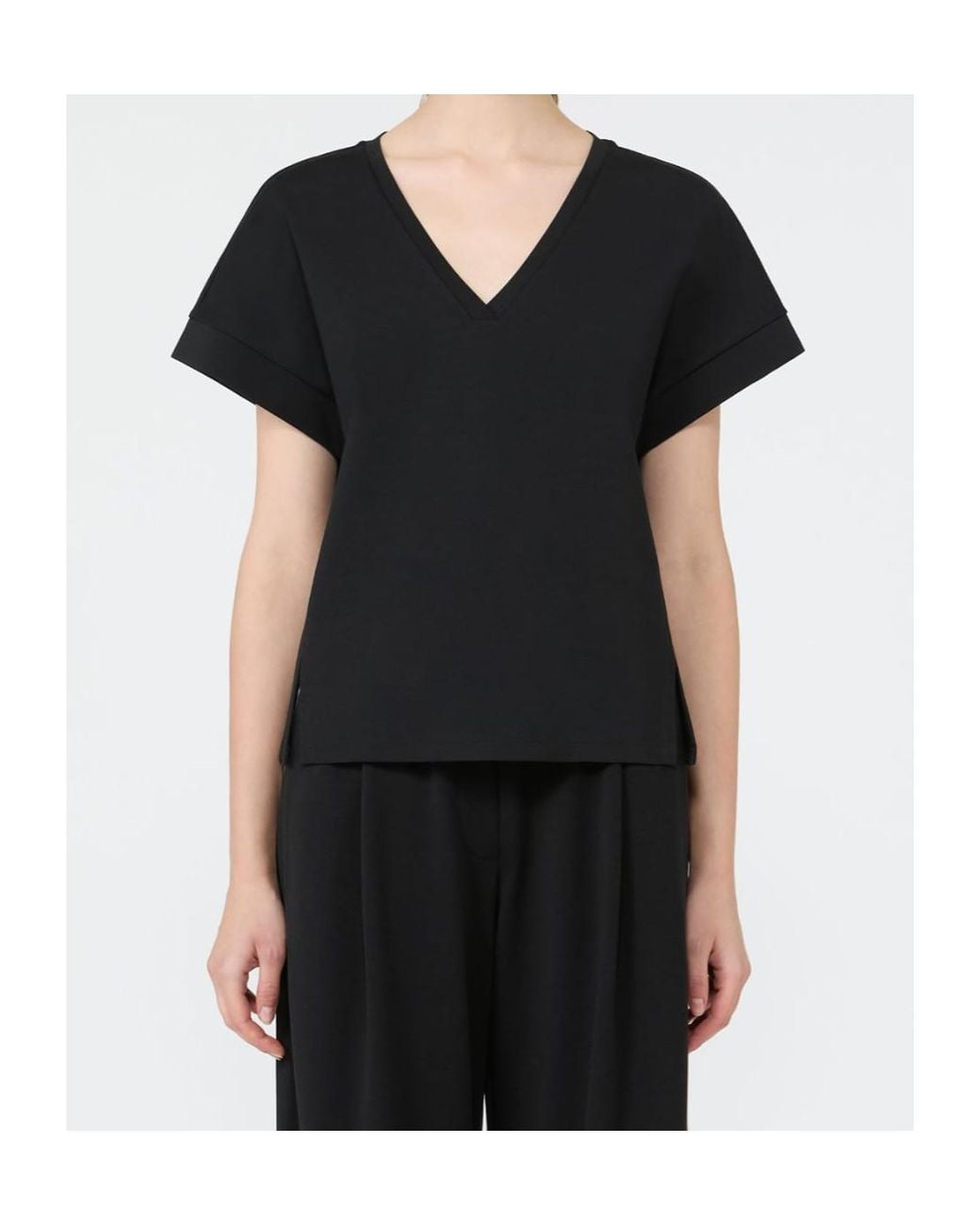 Weekend by Maxmara Black Short-Sleeved T-Shirt