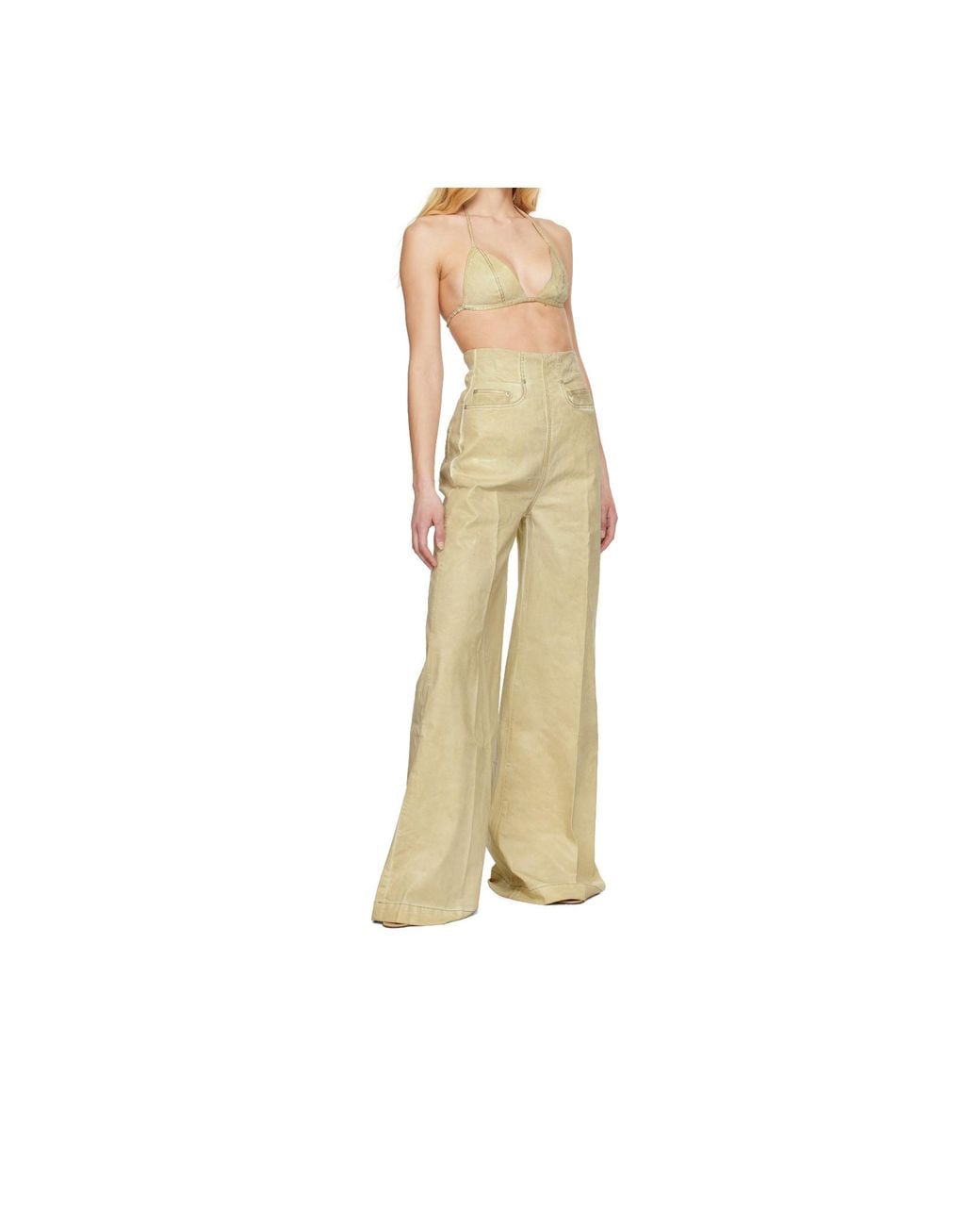 Rick Owens Natural Hollywood Dirt Cooper Jeans
