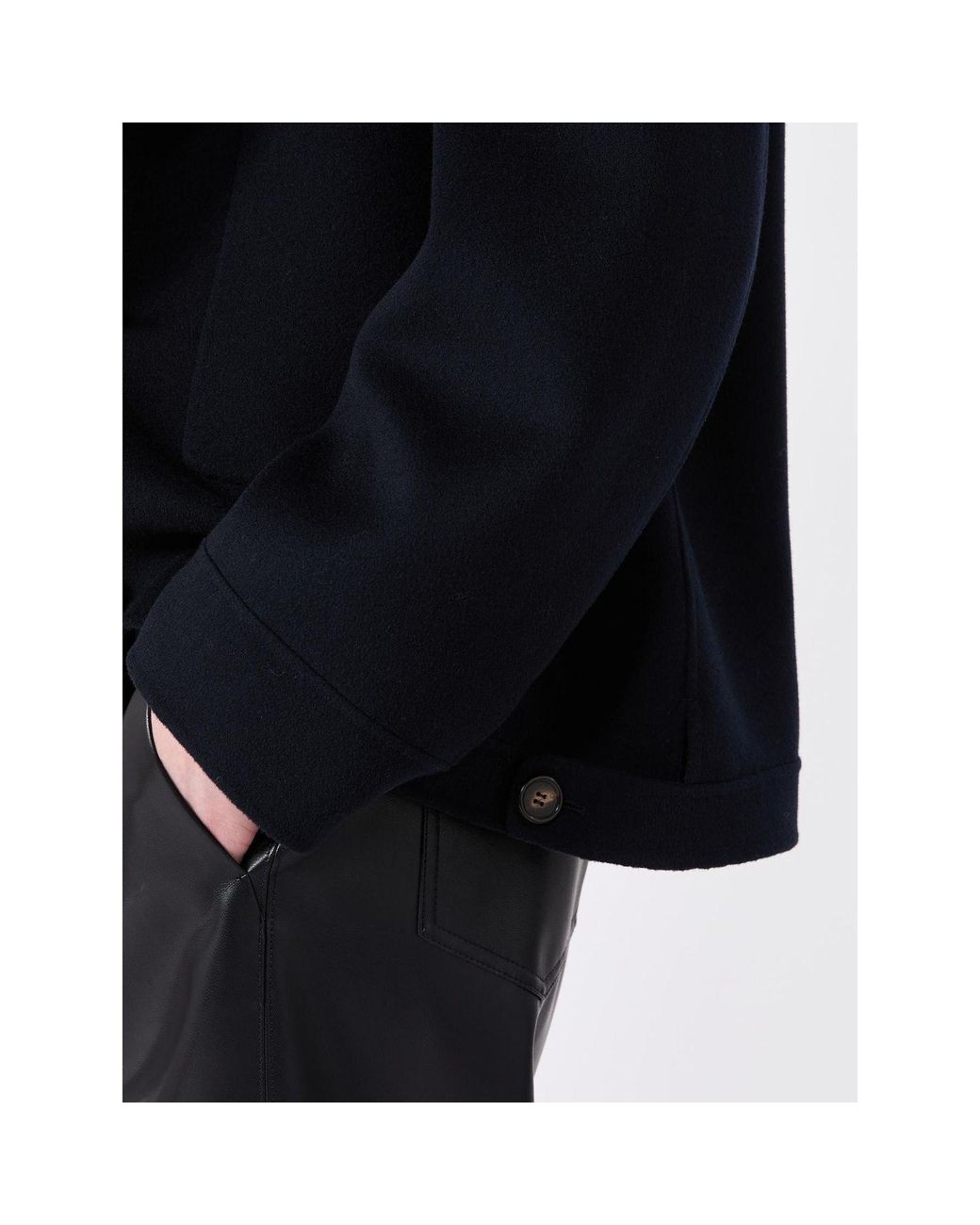 Max Mara Blue 'S Smmlusso Hooded Coat