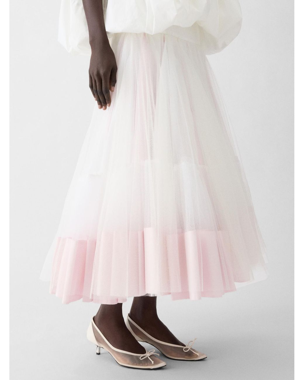 Jacquemus Pink La Jupe Mireio Layered Skirt