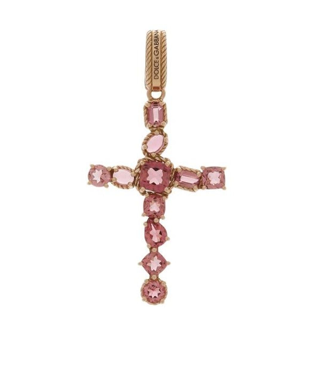 Dolce & Gabbana White 18K Anna Tourmaline Pendant