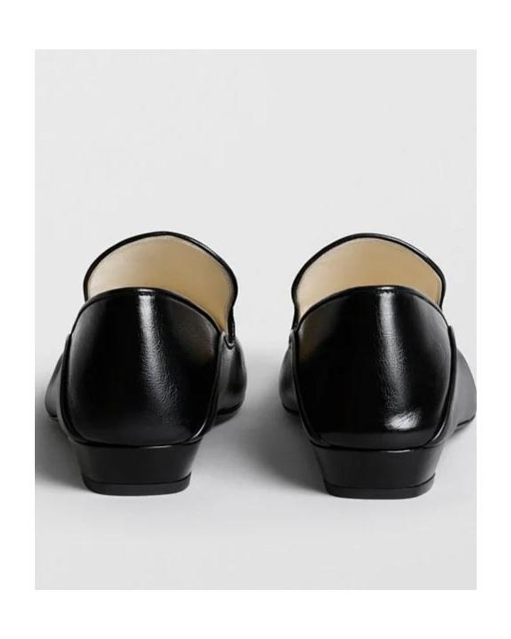 Phoebe Philo Black Square-Toe Loafers