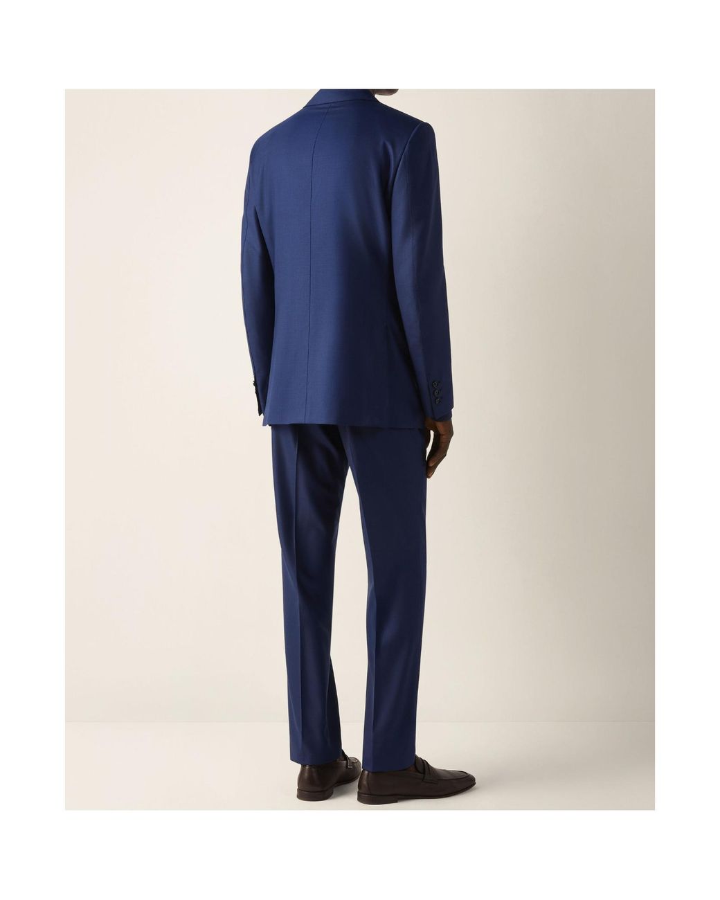 Zegna Blue Centoventimila Checked Wool Suit for men