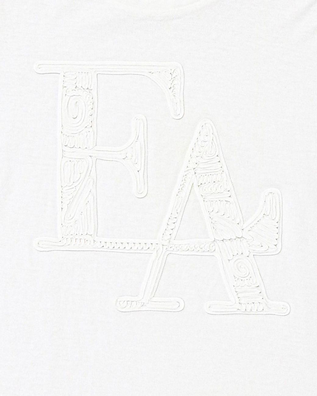 Emporio Armani White Logo Embroidered T-Shirt for men