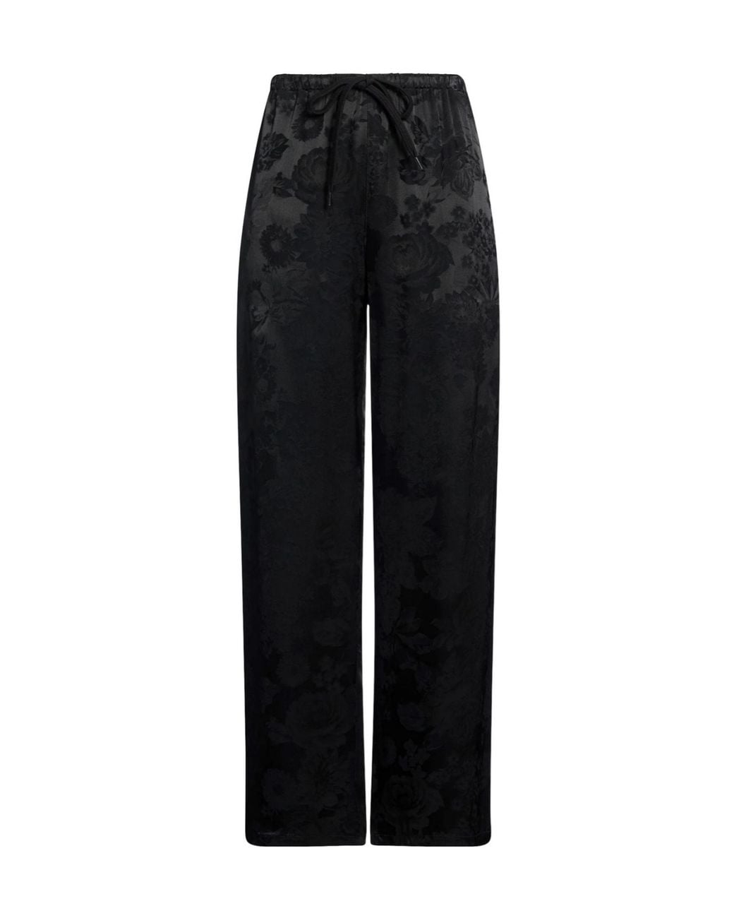 MM6 by Maison Margiela Black Loose Patterned Trousers