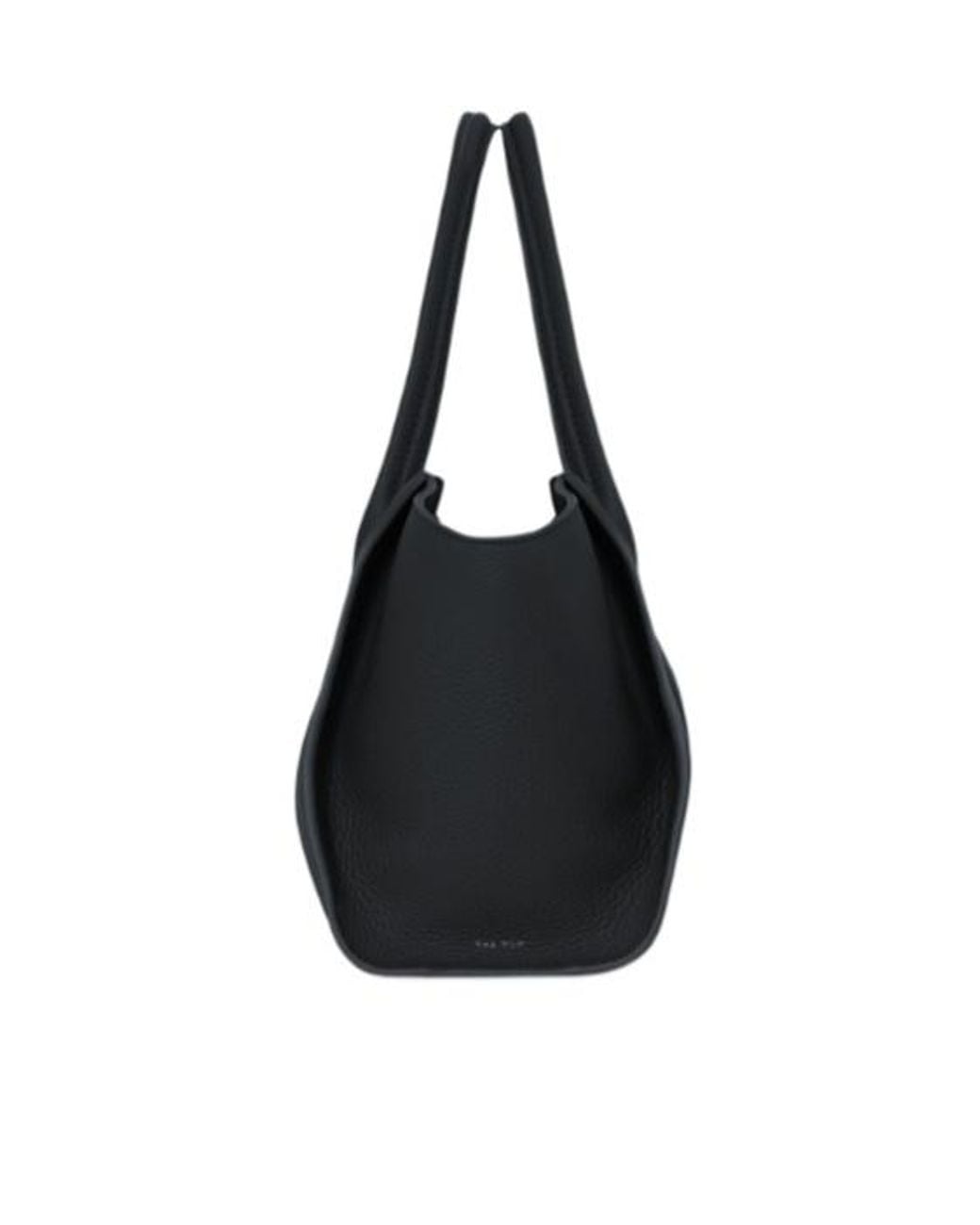 The Row Black Marlo 12 Top Zip Tote Bag