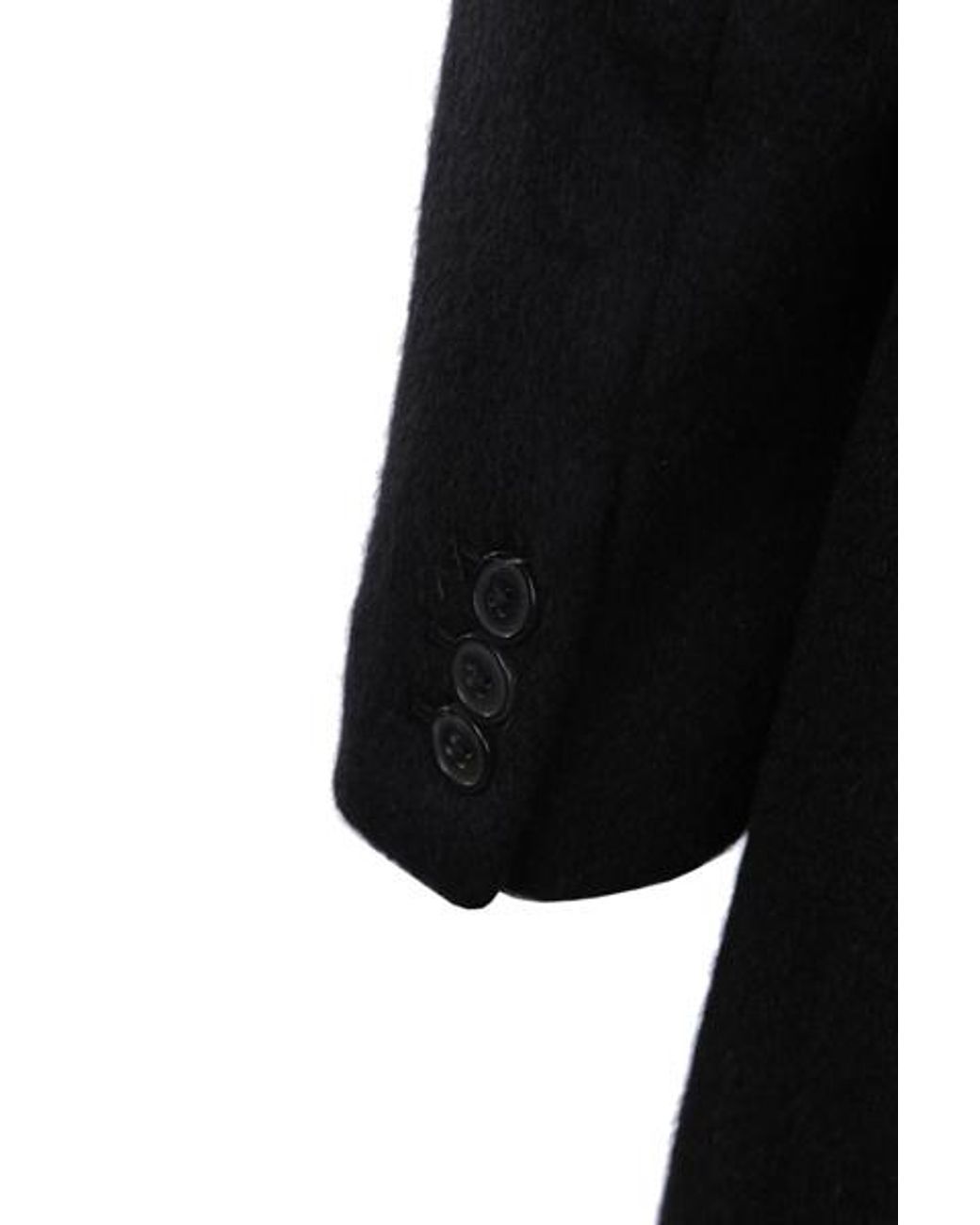 Our Legacy Black Double-Breasted Long Coat for men