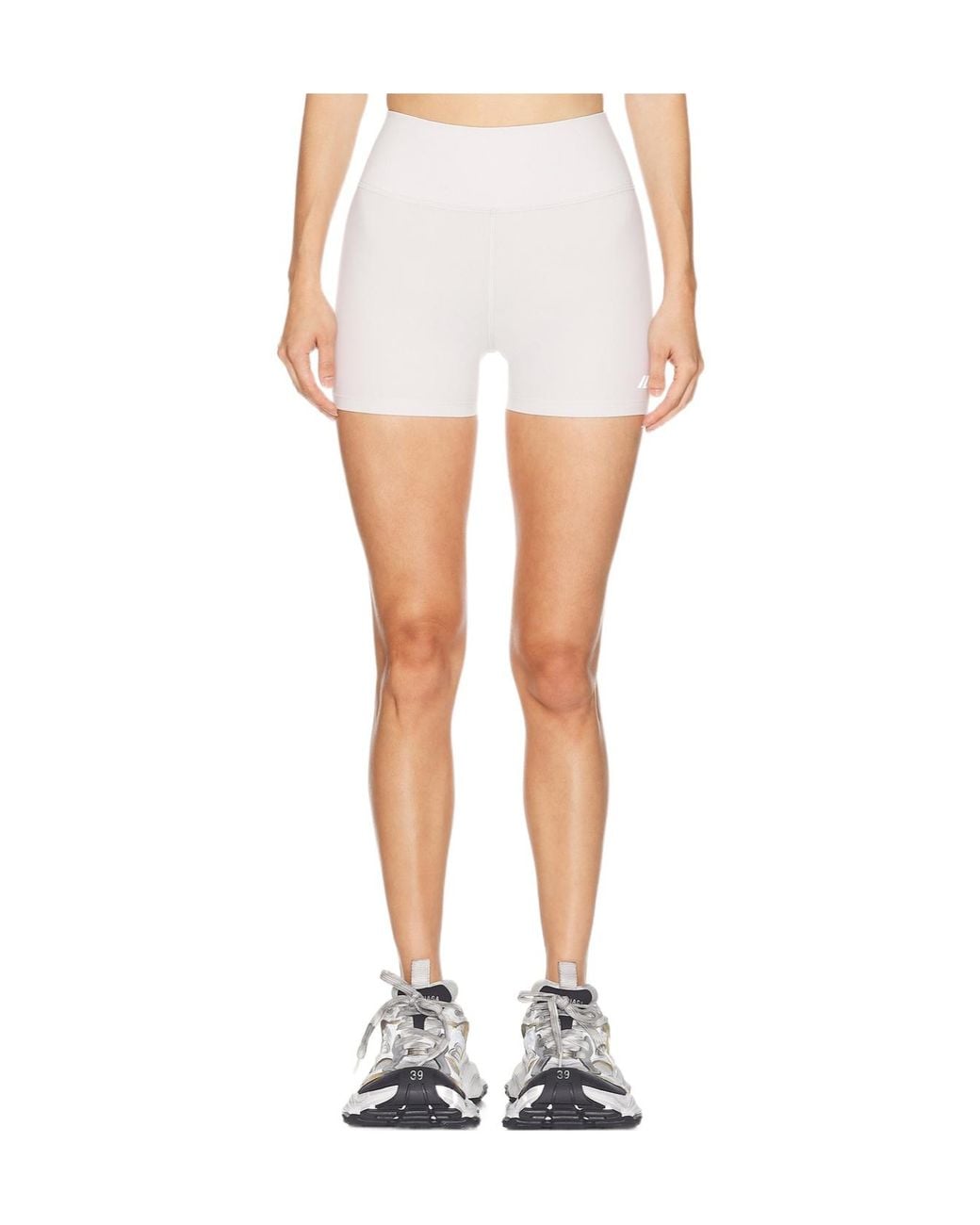 Balenciaga White Elastic Waist Shorts