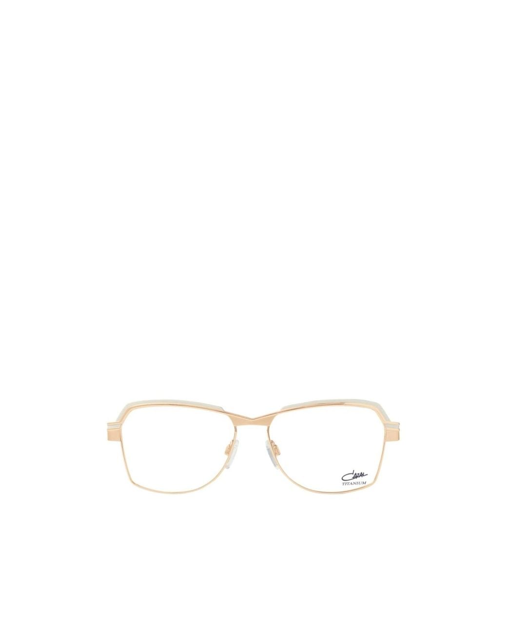 Cazal White Full Frame Plain Mirror for men