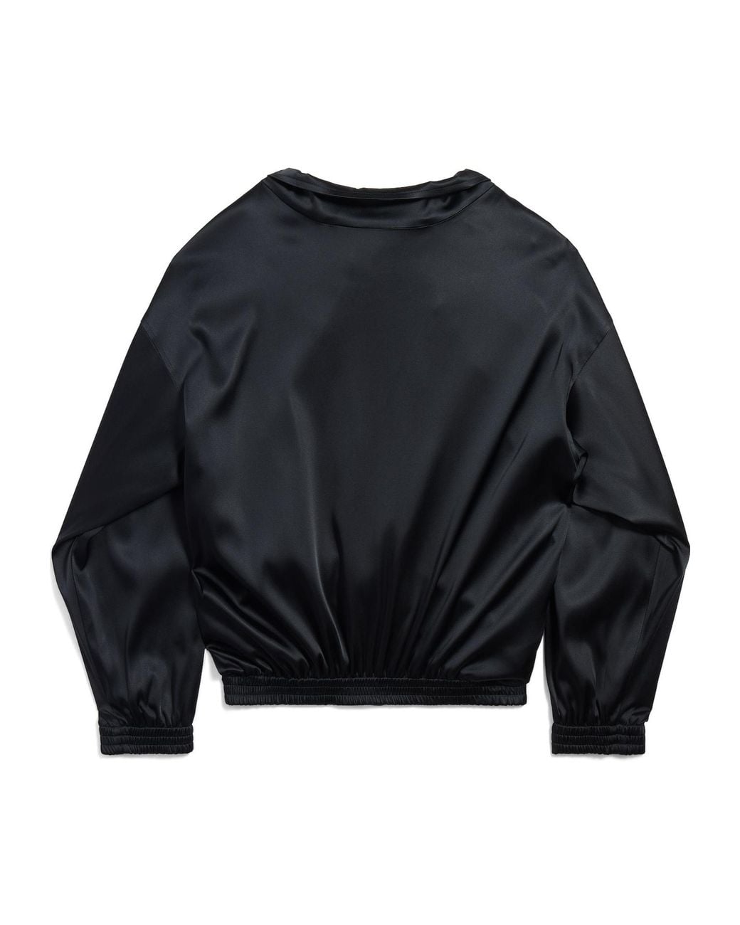Balenciaga Blue Zip-Up Stand Up Collared Jacket