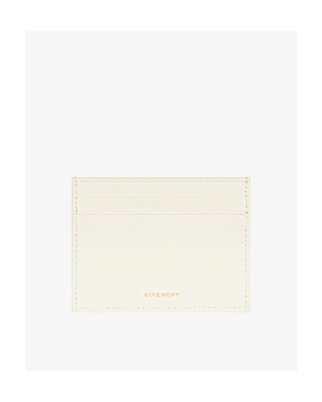 Givenchy White G Cut Card Holder