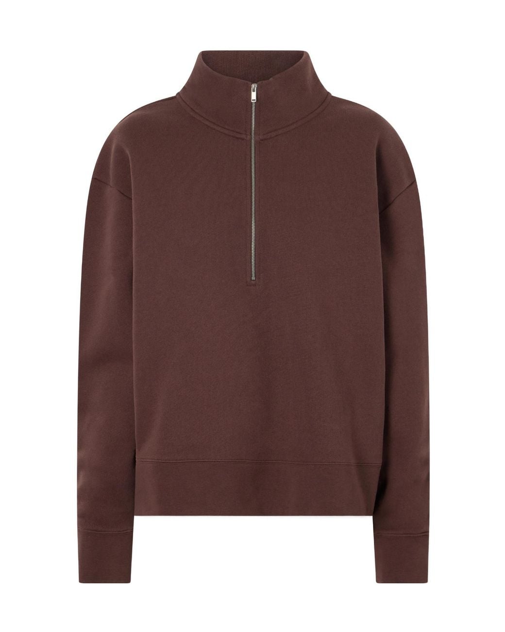 Studio Nicholson Brown Thalen Cotton-Jersey Fleece Sweatshirt