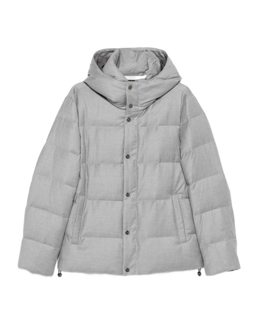 Montecore Gray Hooded Padded Jacket for men