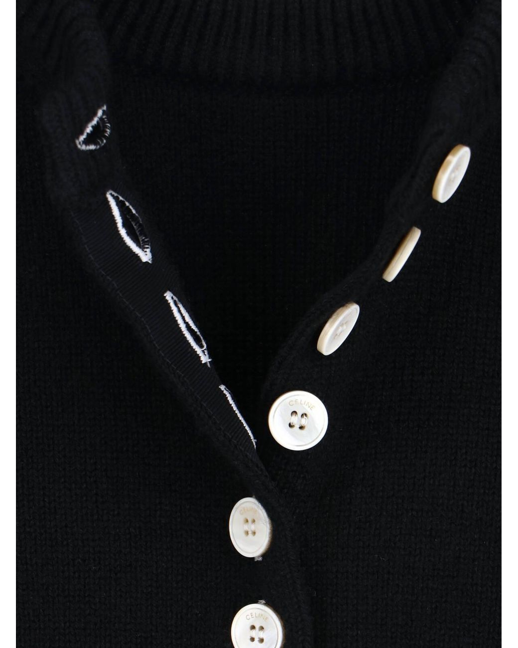 Céline Black Twinset Cardigan