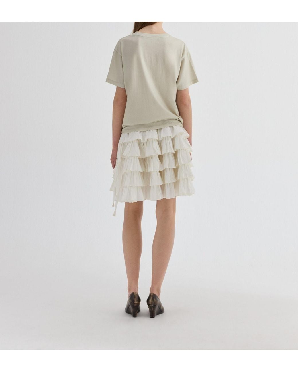 GIMAGUAS Natural Tiered Skirt