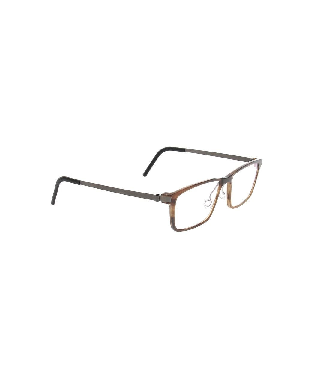 Lindberg Brown Rectangle Frame Glasses