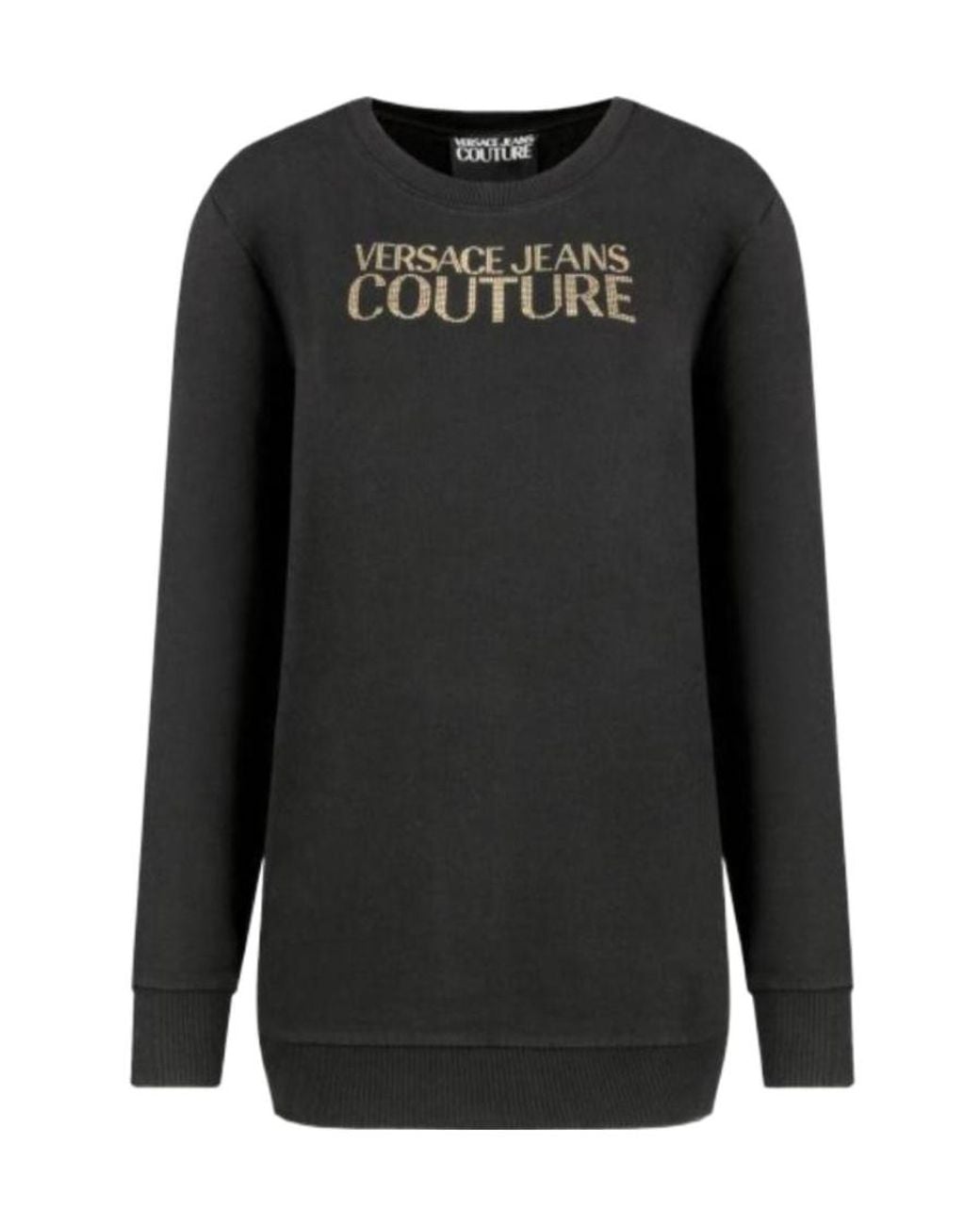 Versace Jeans Black Logo Detail Sweatshirt