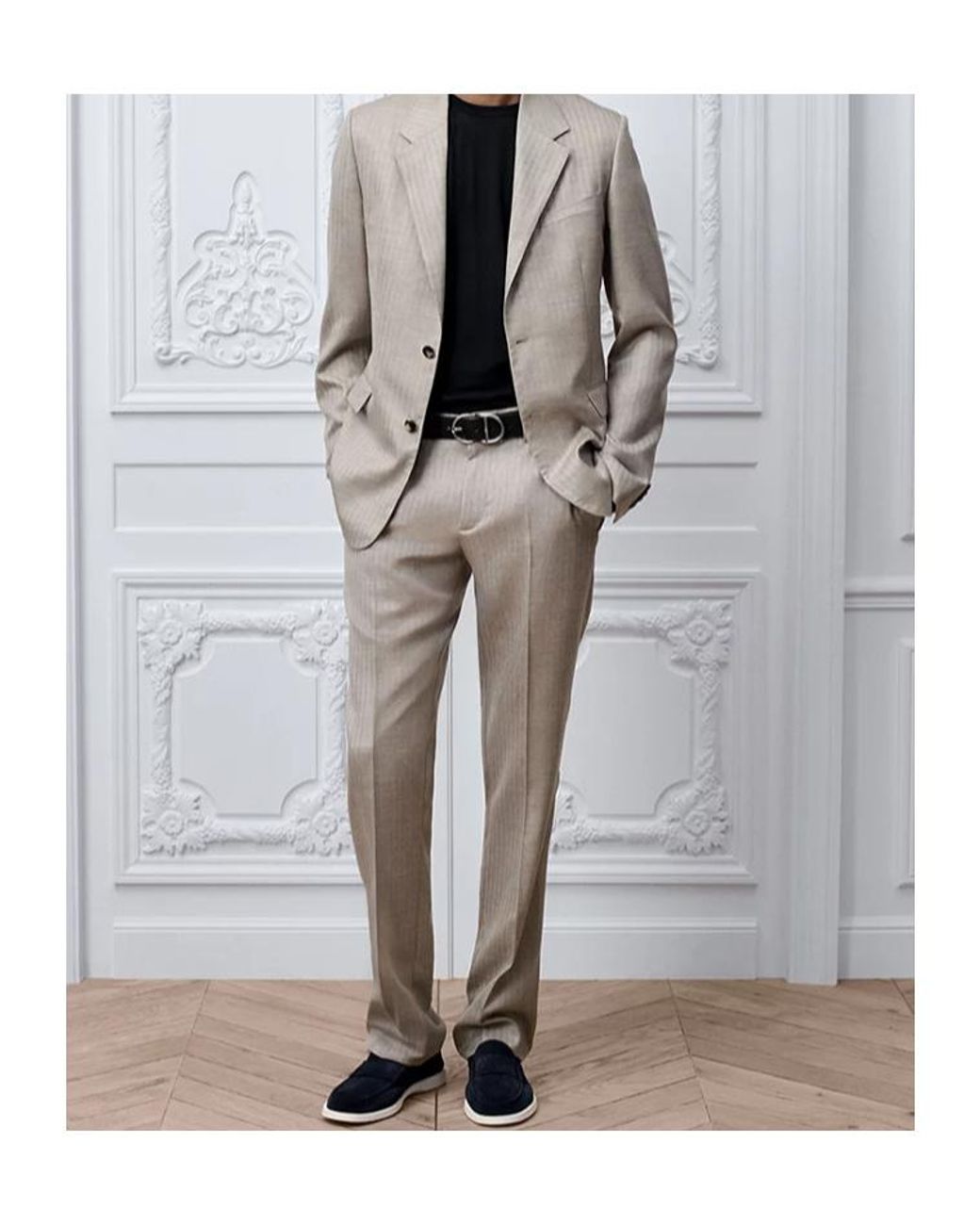 Dior Gray Tailored Pants for men
