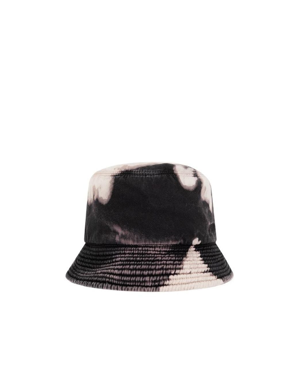DSquared² Black Bleached-Effect Bucket Hat for men