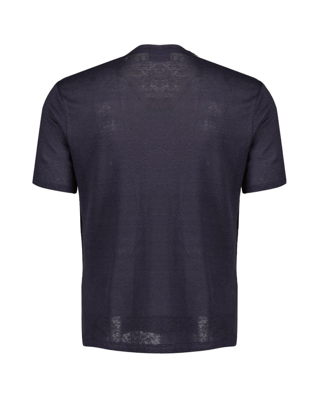 Officine Generale Blue Officine Générale Garment-Dyed Linen T-Shirt for men