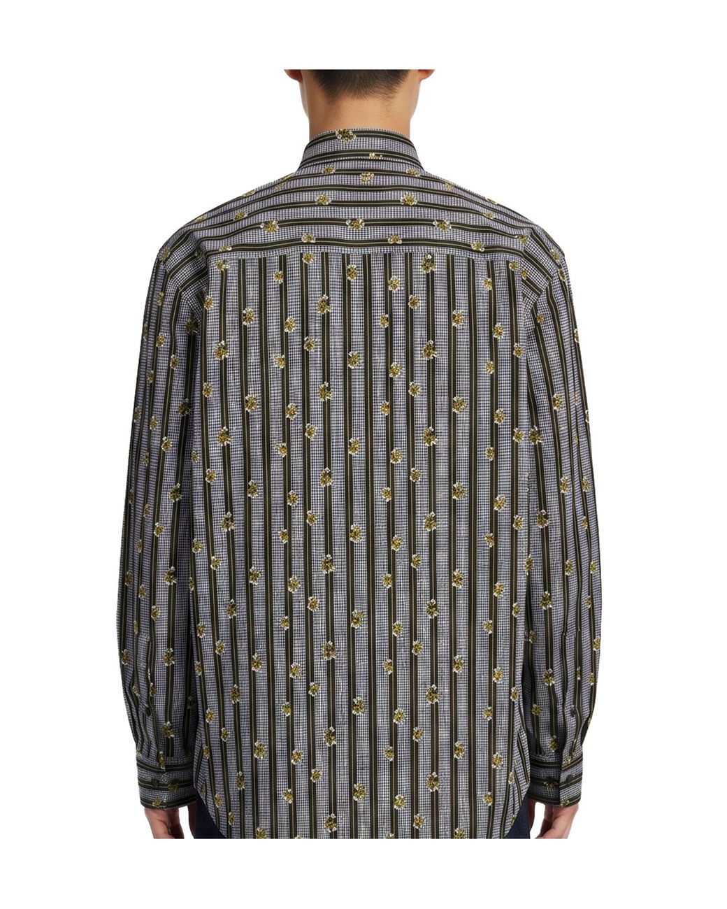 Dries Van Noten Gray Long Sleeve Buttoned Shirt for men