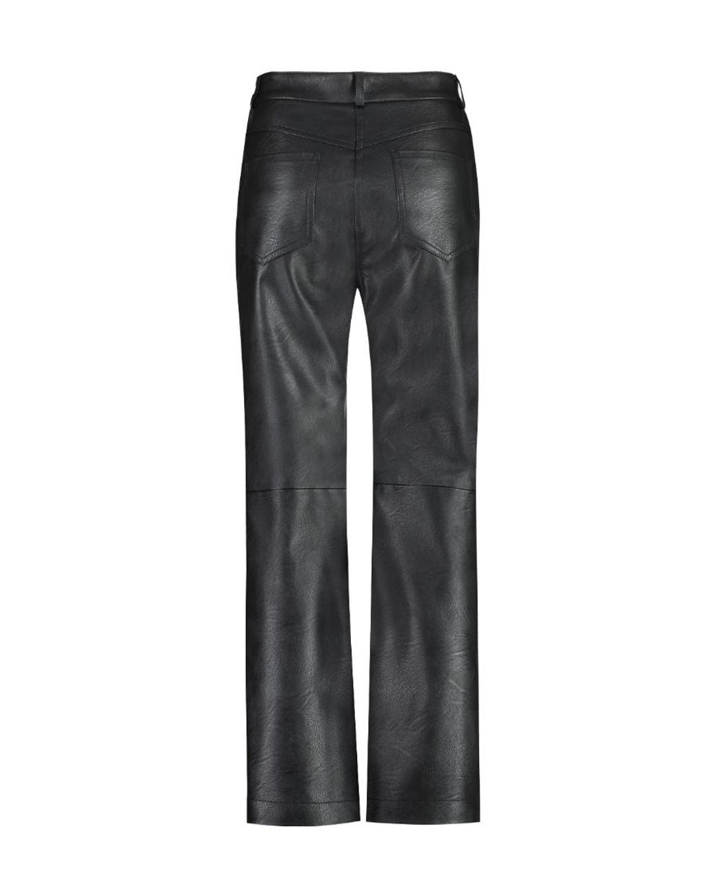 Stella McCartney Gray Alter Mat Faux Leather Trousers