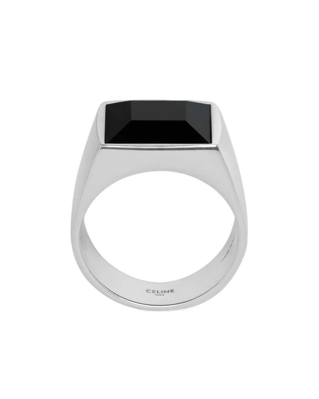 Céline White Aiguise Ring for men