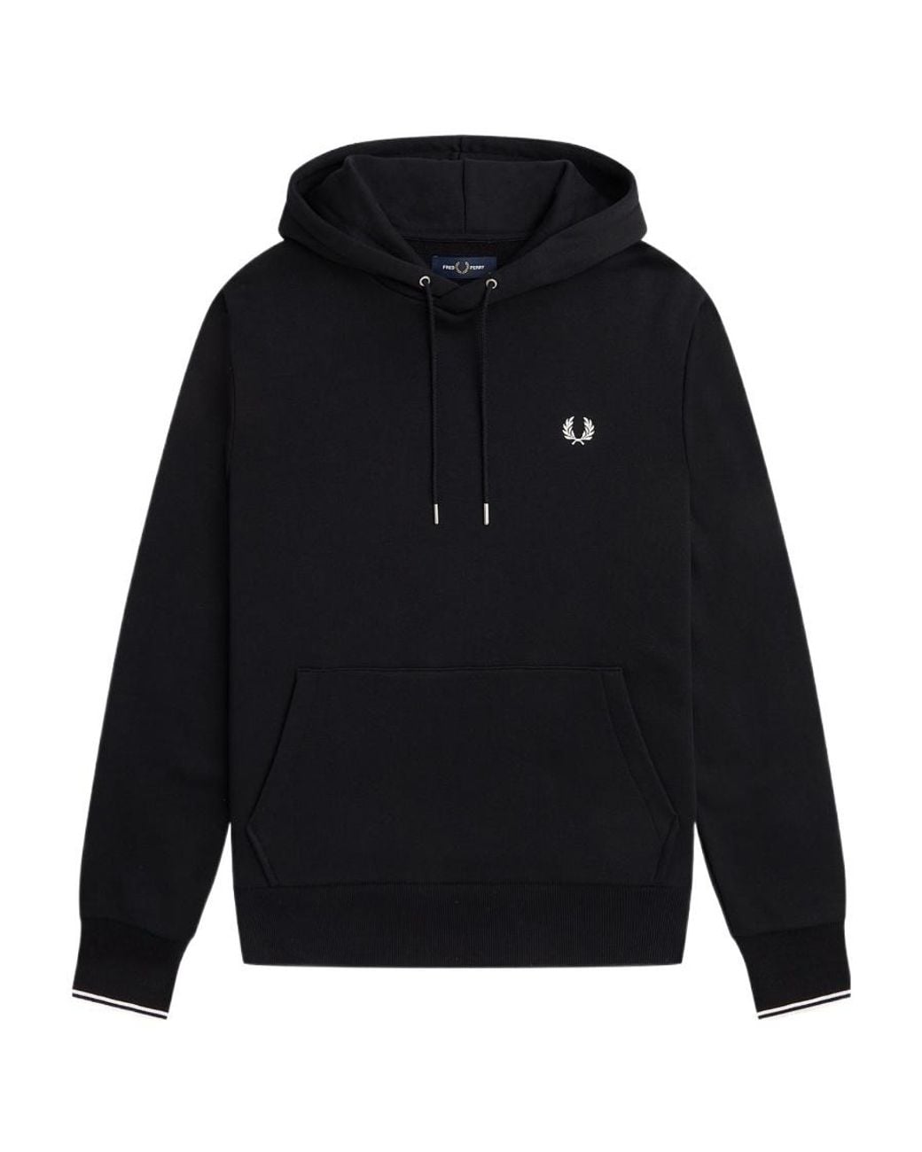 Fred Perry Blue Tipped Hooded Sweatshirt for men