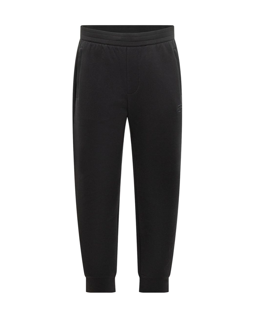 Emporio Armani Black Logo Detail Joggers for men