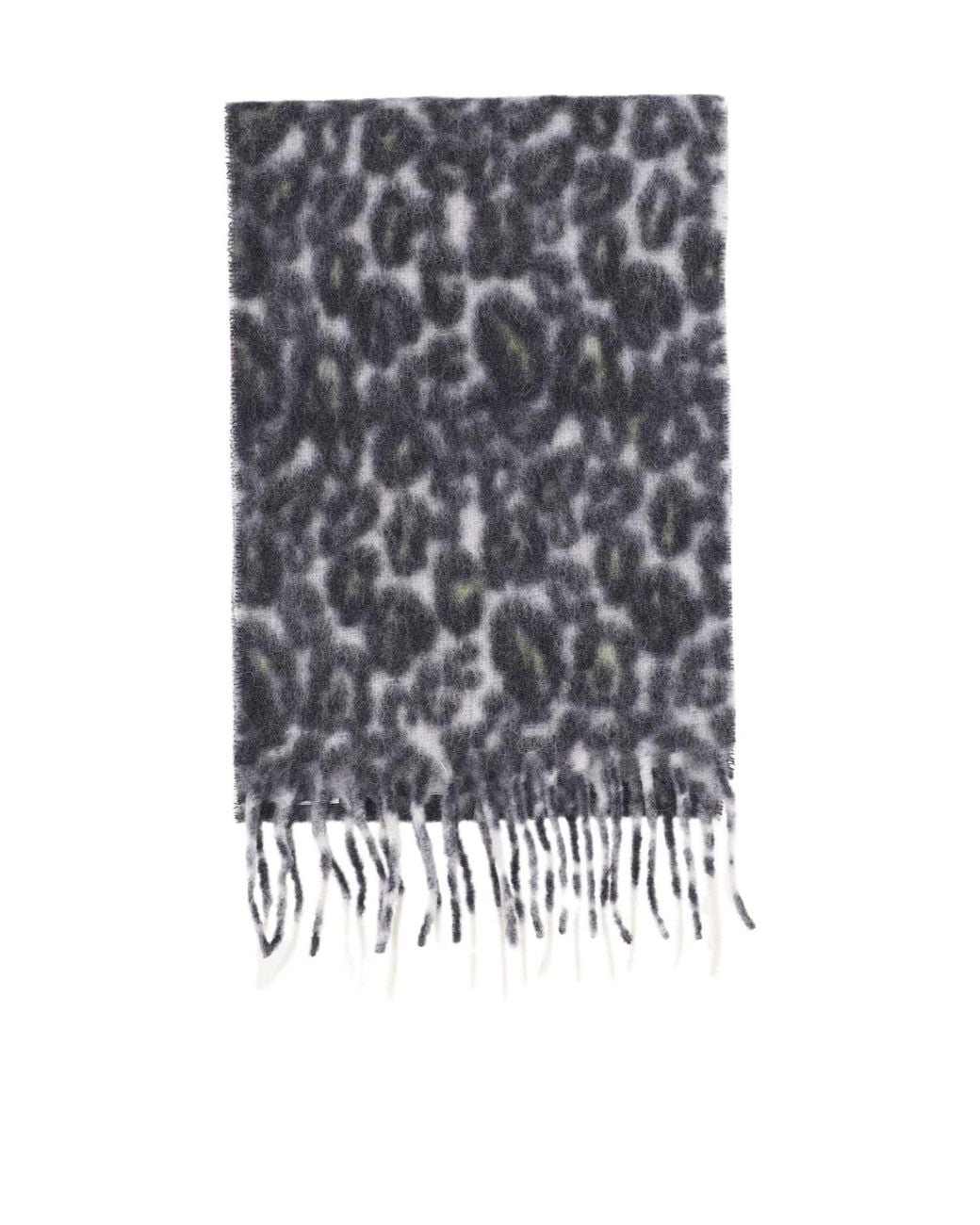 Faliero Sarti Gray Patterned Wrap Scarf