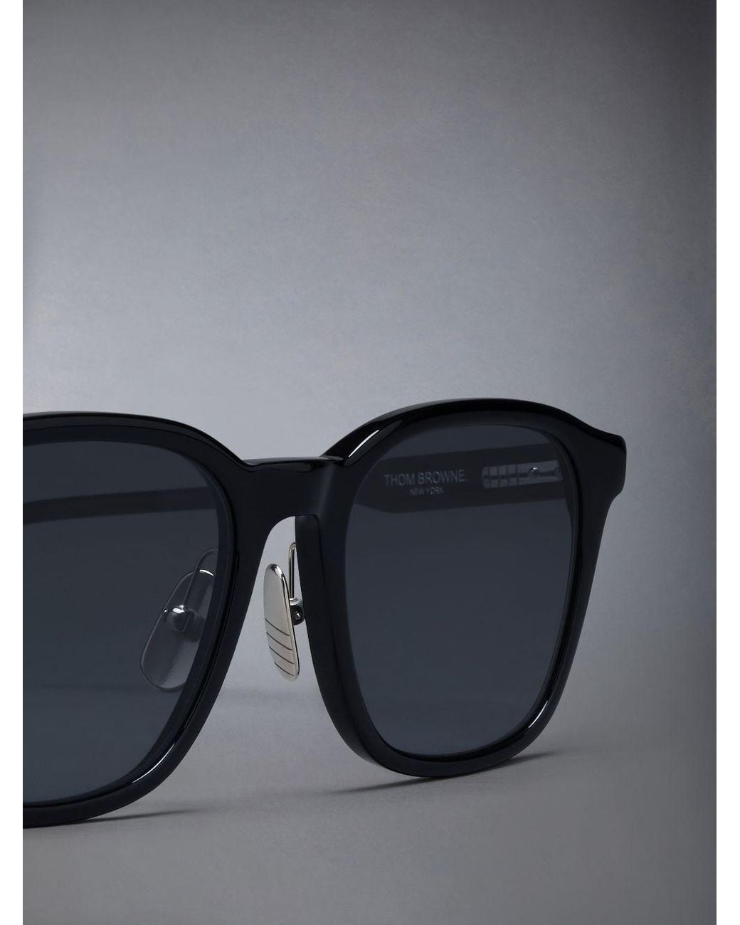 Thom Browne Blue Eyewear Square Frame Sunglasses for men