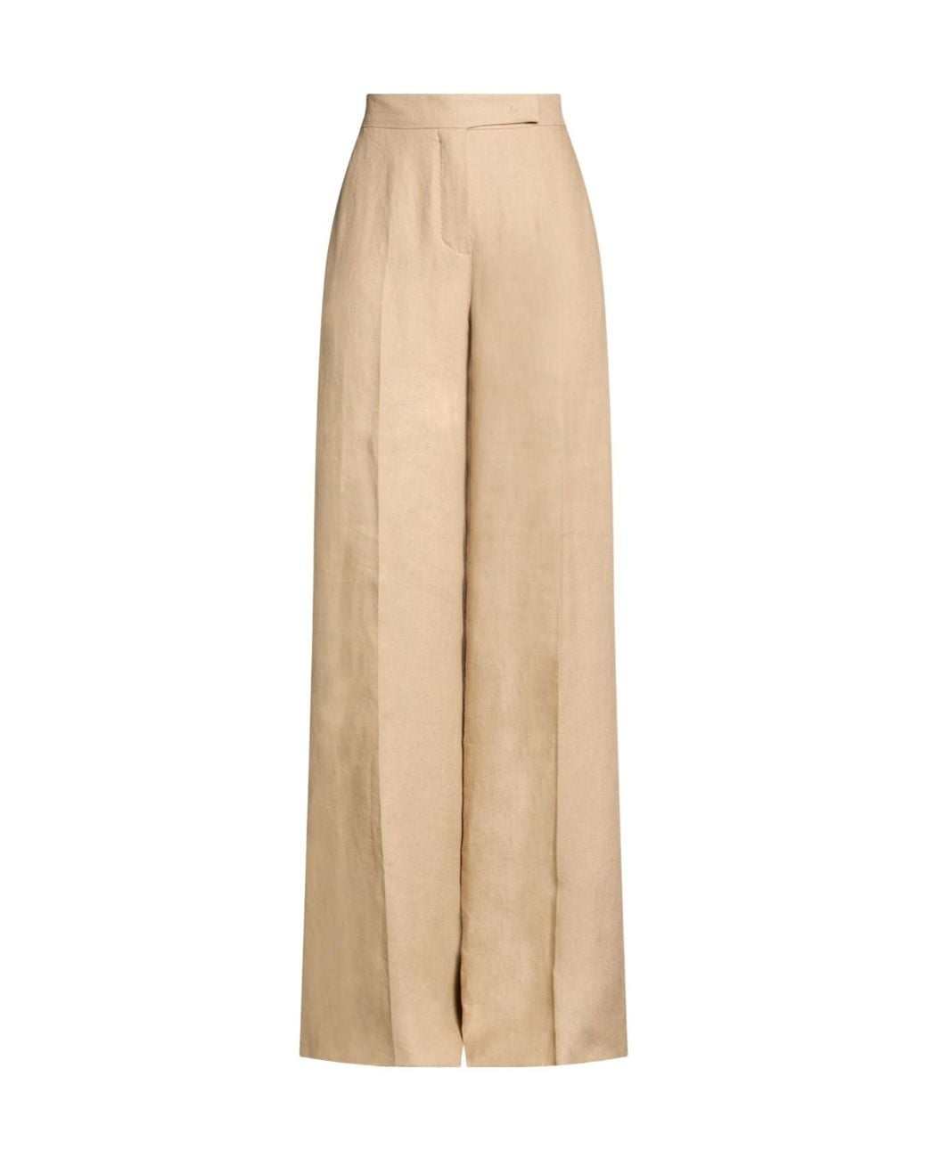Max Mara Natural Wide-Leg Trousers