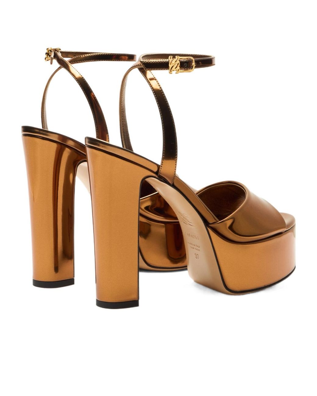 Casadei White Patty Platform Heeled Sandals