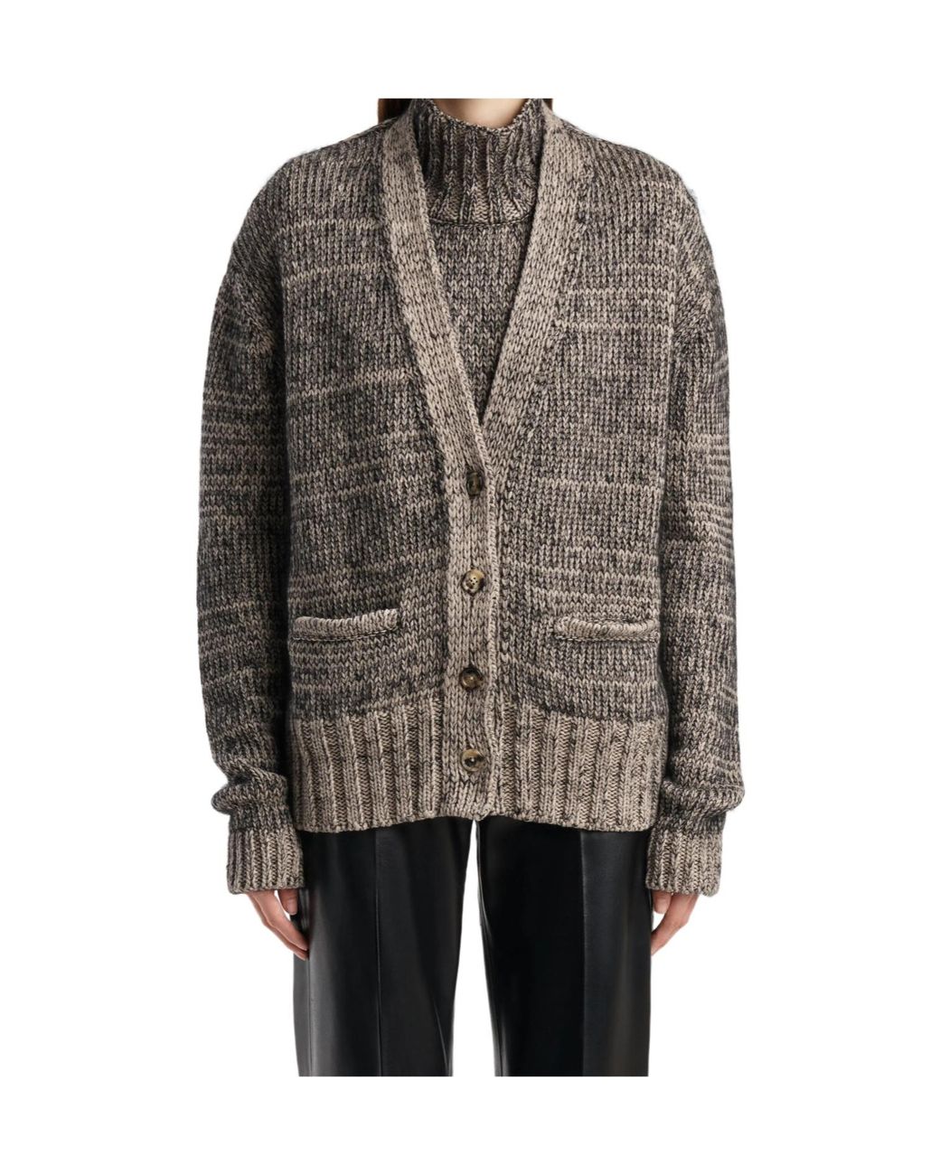Khaite Brown Maura Cardigan