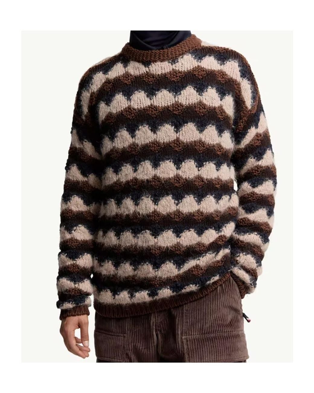 Moncler Multicolor Round-Neck Knitwear for men