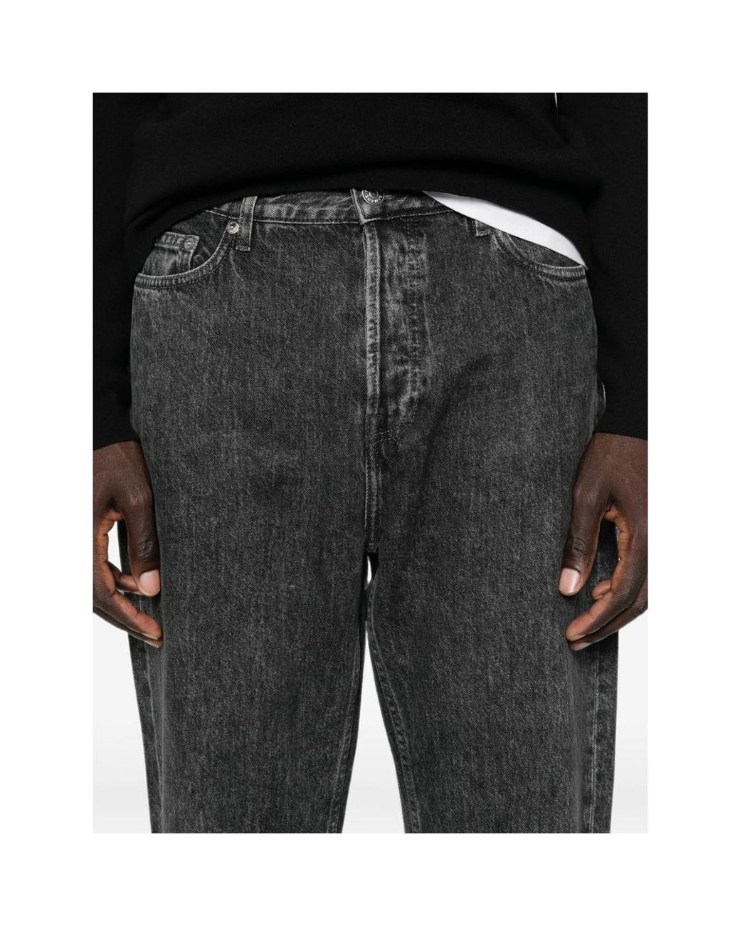 Samsøe & Samsøe Black Straightleg Jeans for men