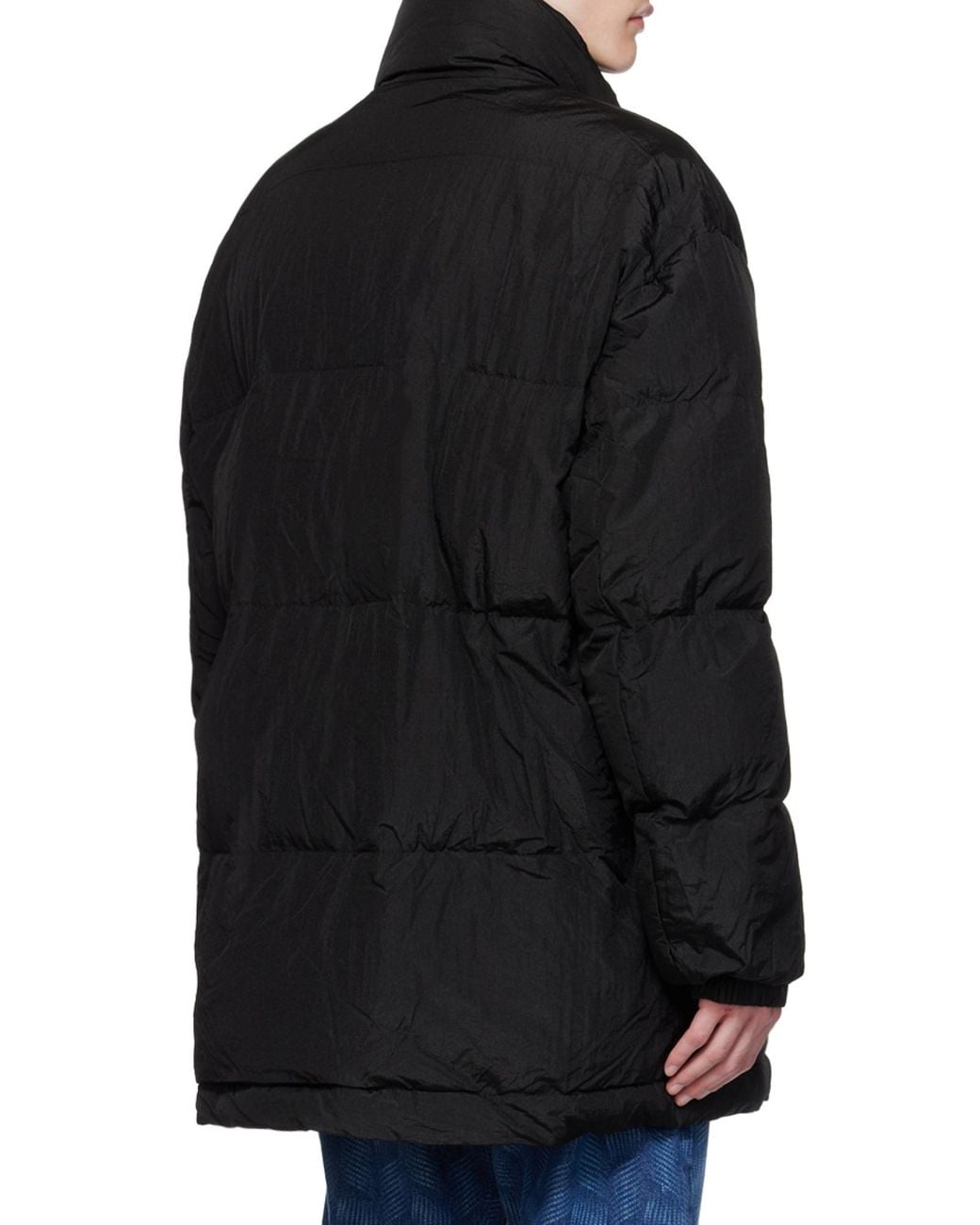 Isabel Marant Black Logo Patch Padded Jacket for men