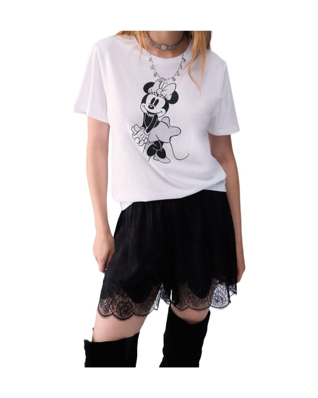 Liu Jo White Minnie Print T-Shirt