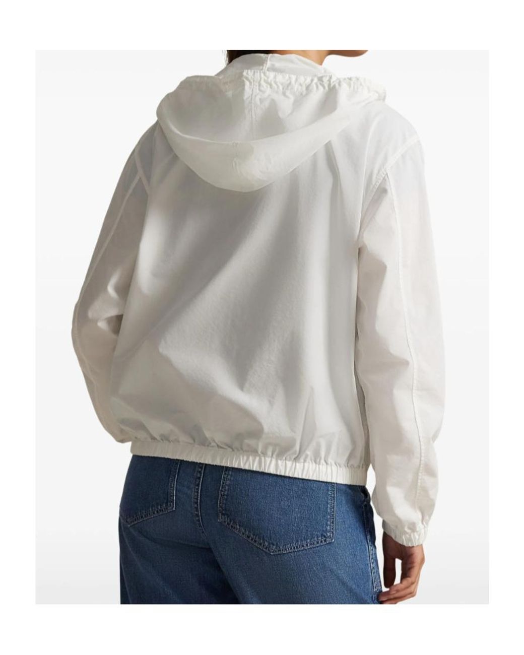 Polo Ralph Lauren White Hooded Zip Jacket