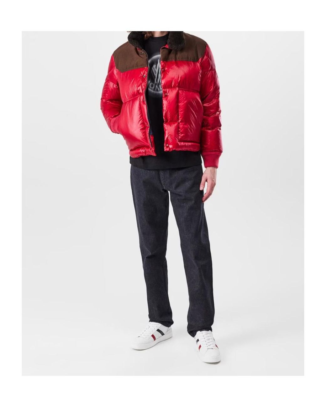 Moncler Red Archivio Vajolet Quilted Down Jacket for men