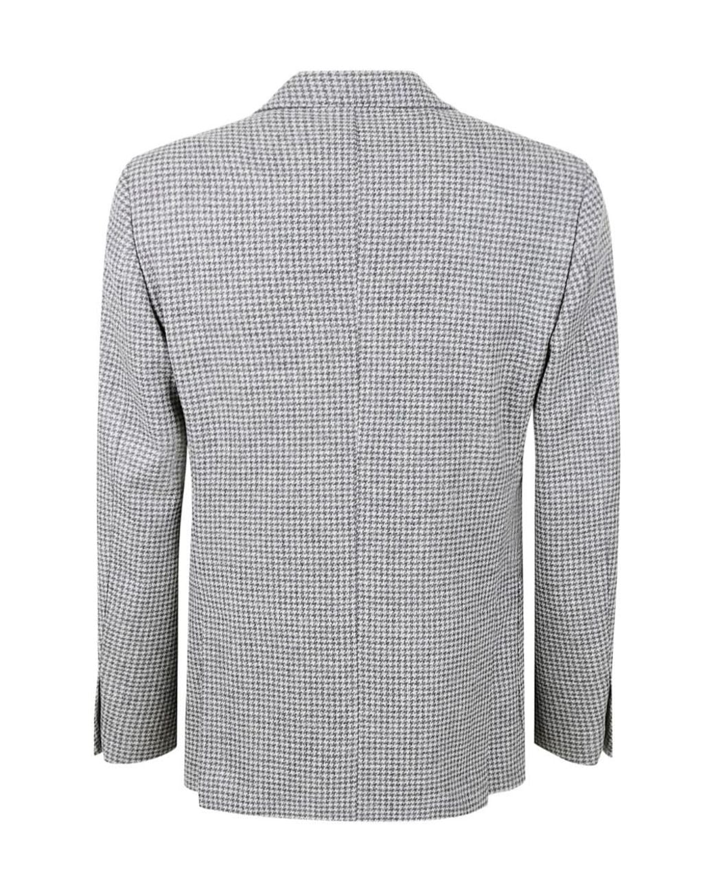 Lardini Gray Single-Breasted Tailored Blazer for men