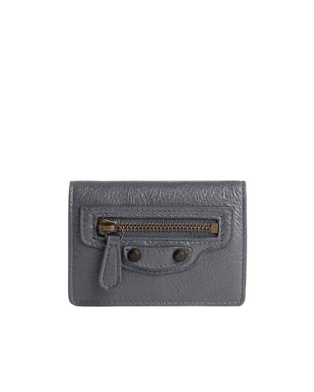 Balenciaga Gray Le City Mini Wallet