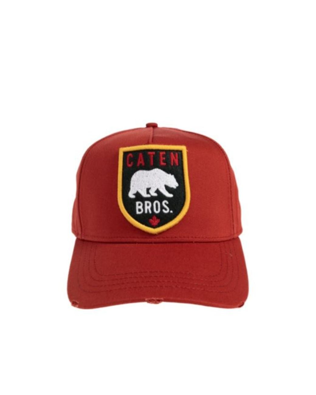 DSquared² Red Logo Patch Baseball Cap for men