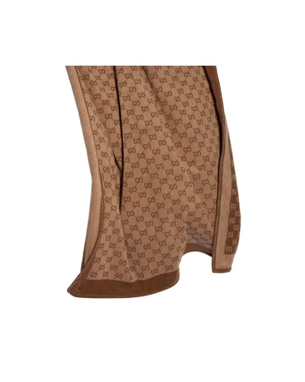 Gucci Brown Gg Cotton Terrycloth Towel