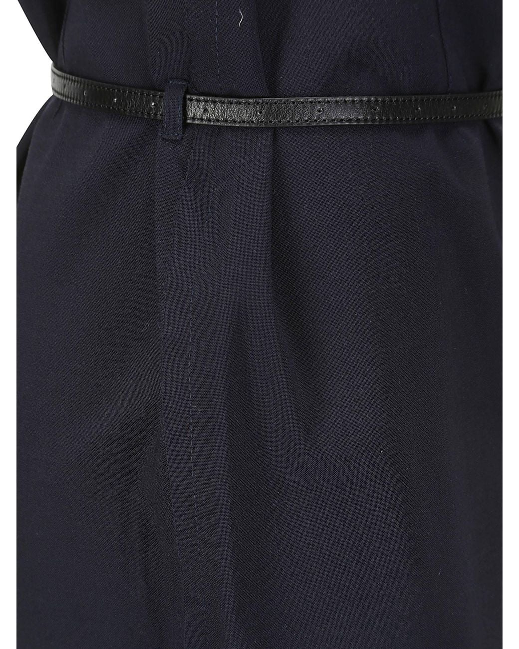 16Arlington Blue Delta Belted Maxi Skirt