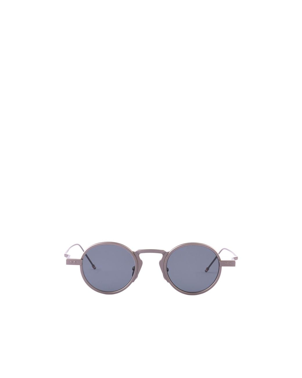 Thom Browne White Eyewear Round Frame Sunglasses for men