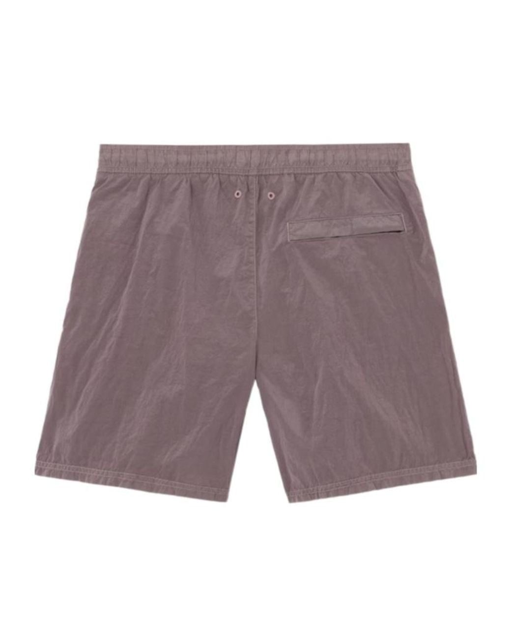 Stone Island Purple Logo Patch Swim Shorts for men