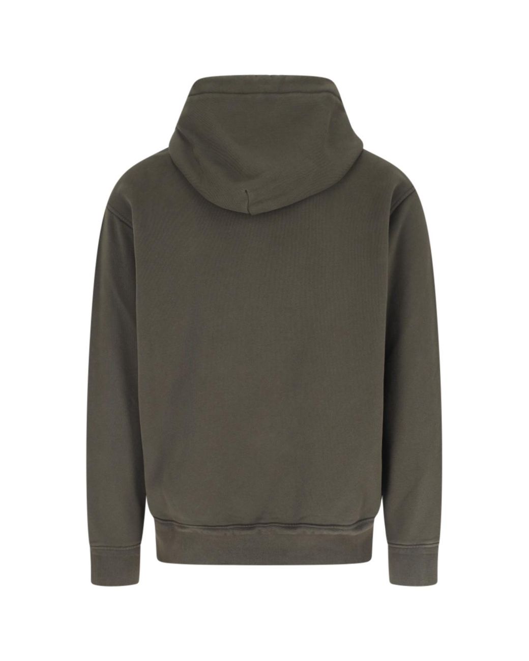 C P Company Green Logo Hooded Sweatshirt for men